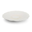 Tiefer Teller floret, 28 × 13 × 4,5 cm, weiß