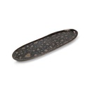 Servierplatte mit Goldflocken Nobile, 33,5 x 9 cm, gold