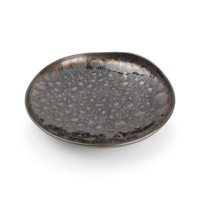 [785229] Tiefer Teller goldflockig Nobile, ø 26 cm, H 4 cm, gold