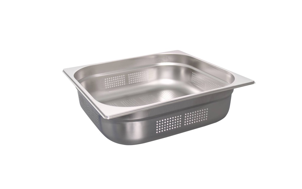 GN 2/3 Behälter gelocht aus Edelstahl, 100 mm