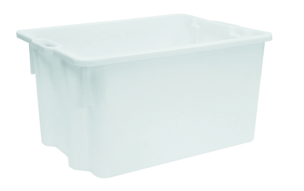 [202200] Stapelbehälter aus HDPE, 570 x 415 x 290 mm, weiß