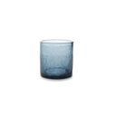 Glas Crackle, 22 cl, blau