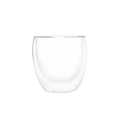 Tasse doppelwandig Dobble aus Glas, 25 cl