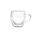 Tasse doppelwandig Dobble aus Glas, 26 cl
