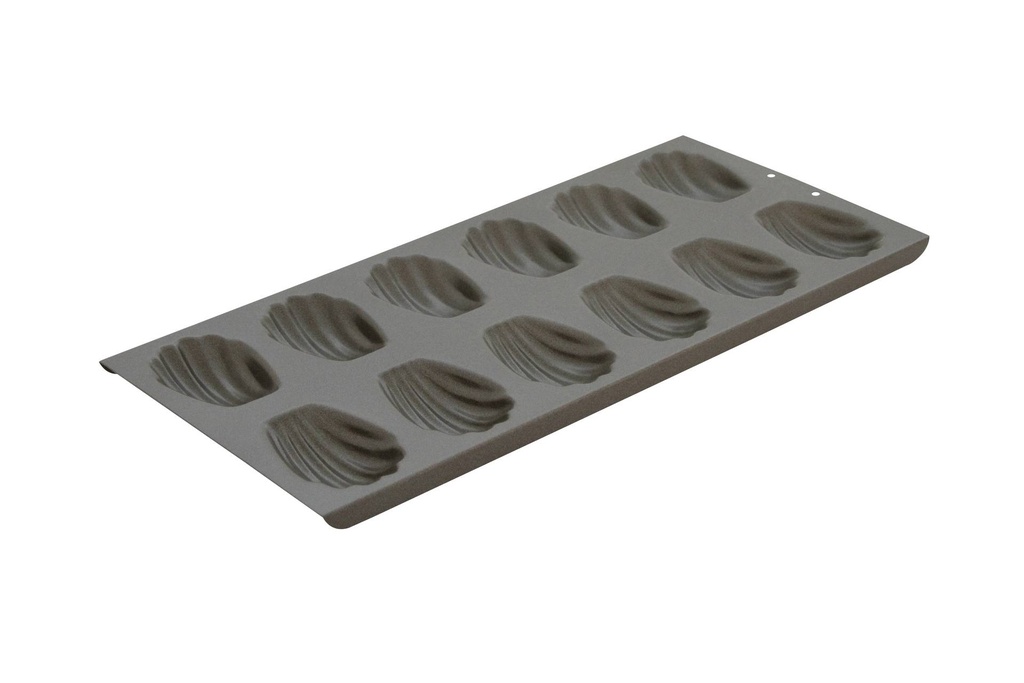 [967070] Madeleine Backform aus Silikon, 12 x (77 x 52 mm)