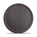 Teller Croco, 27 cm, schwarz