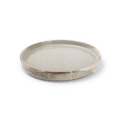 Teller Munduk aus Porzellan, ø 28,5 cm, H 3,5 cm, grau