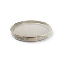 Teller Munduk aus Porzellan, ø 28,5 cm, H 3,5 cm, grau