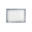 Teller Gesprenkelt Dusk, 28 x 20 cm, schwarz