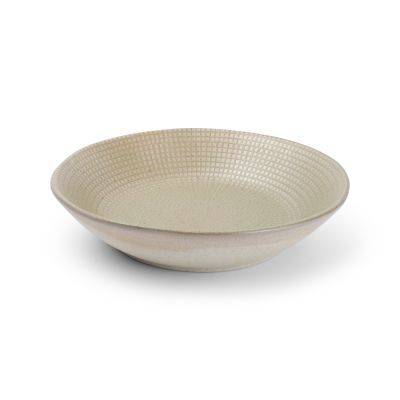 Tiefer Teller oliv Mosaik, 21,5 x 4,5 cm, olive