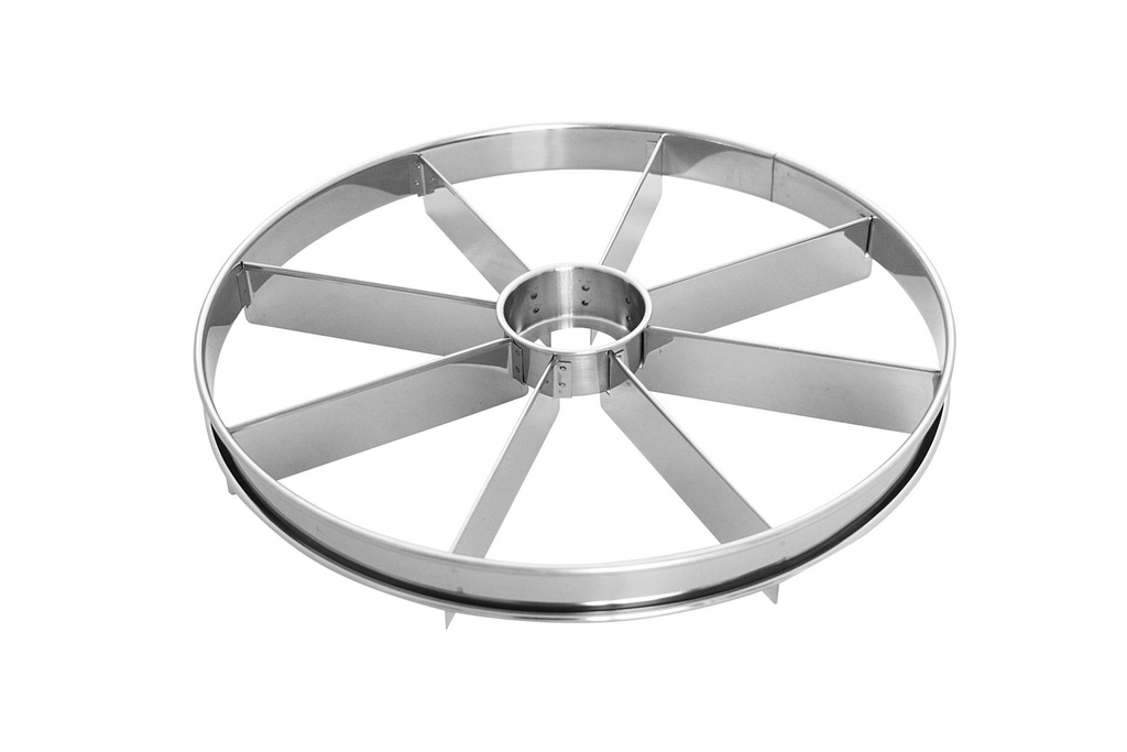 [120108] Tortenteiler aus Edelstahl, 8-teilig