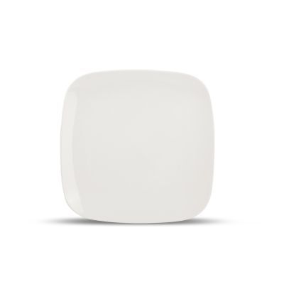 Teller Match aus Porzellan, 24 x 24 cm, weiß