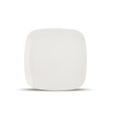 Teller Match aus Porzellan, 24 x 24 cm, weiß