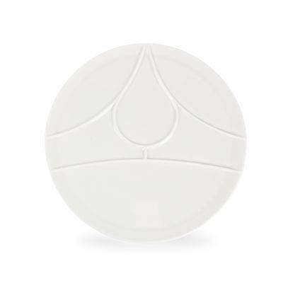 [711021] Teilerplatte 5-teilig Eon aus Porzellan, 26 cm, weiß