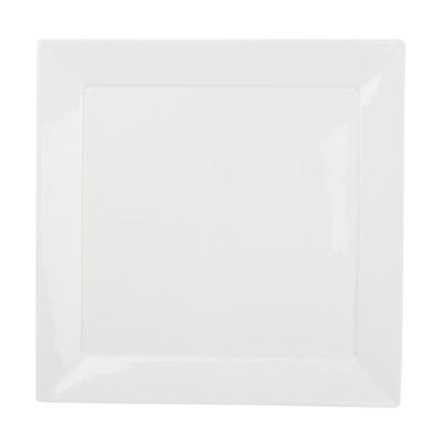 Servierplatte Silht aus Porzellan, 30,5 x 30,5 cm, weiß