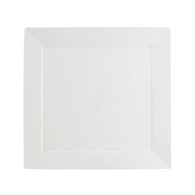 Teller Silht aus Porzellan, 27 x 27 cm, weiß