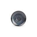 Mokka-Untertasse Cirro aus Porzellan, 12 cm, dunkelblau