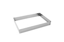 Schnitten-Backrahmen aus Edelstahl, 260 x 380 x 40 mm