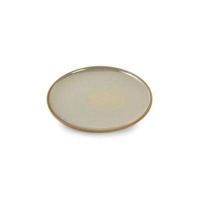 Teller Ostra aus Porzellan, 23 cm, perle