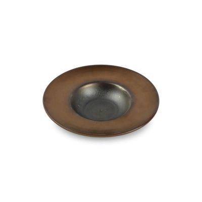 Tiefer Teller golden Ostra, 20 × 10 × 4,5 cm