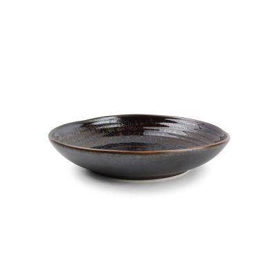 Tiefer Teller Lova, ø 20 cm, H 3,5 cm, braun