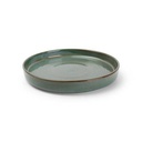 Teller Munduk aus Porzellan, ø 20 cm, H 2,5 cm, grün