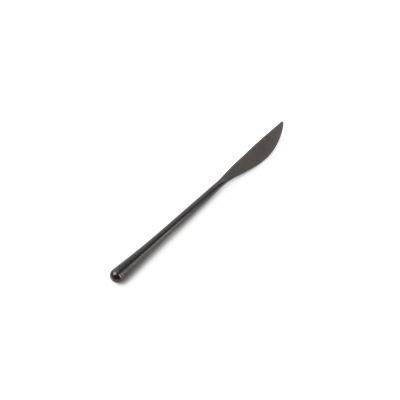 [614020] Tafelmesser matt Revive aus Edelstahl, schwarz