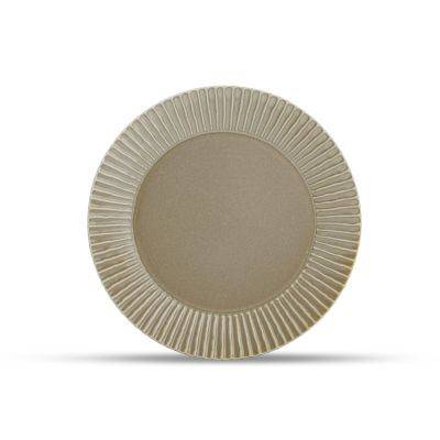 Teller Salbeigrün Aurora aus Porzellan, 19,5 cm