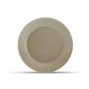 Teller Salbeigrün Aurora aus Porzellan, 19,5 cm