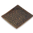 Teller Herbst Umi aus Porzellan, 18 x 17 cm, bernstein