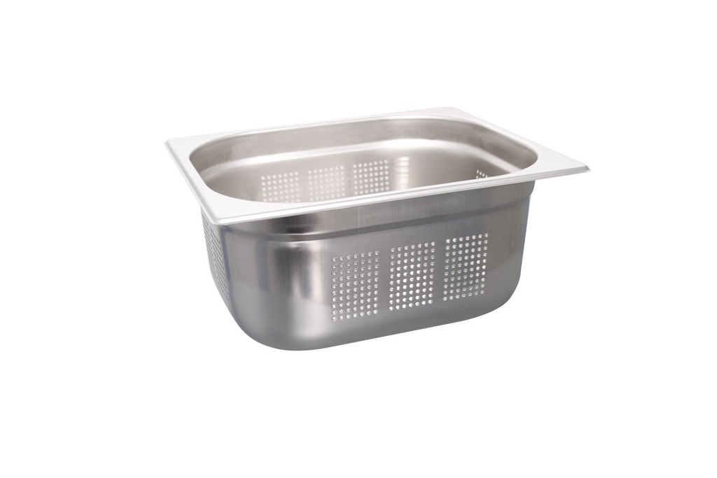 [530322] GN 1/2 Behälter gelocht, 150 mm, Edelstahl