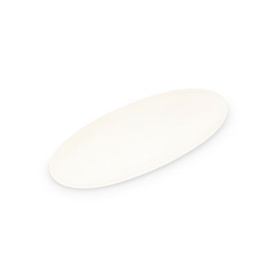 Servierplatte Contour aus Porzellan, 35,5 x 15 cm, weiß