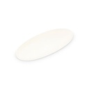 Servierplatte Contour aus Porzellan, 35,5 x 15 cm, weiß