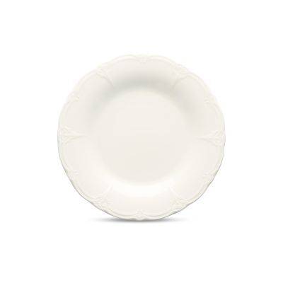 [741082] Flacher Teller Retro aus Porzellan, 27 cm, elfenbein