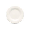 Flacher Teller Retro aus Porzellan, 27 cm, elfenbein