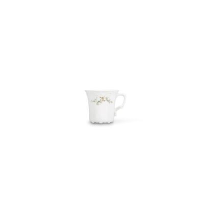 Tasse braunes Blumenmuster Retro, 20 cl