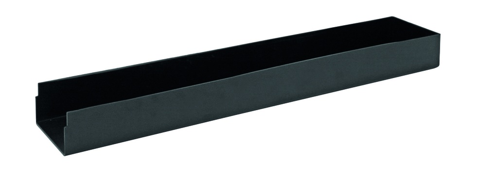 Rahmen für Schnittkuchenblech aus Polystyrol, 115 x 55 x 590 mm, schwarz