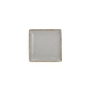 Teller Collect aus Porzellan, 11 x 11 cm, grau