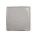 Teller Collect aus Porzellan, 25,5 x 25,5 cm, grau