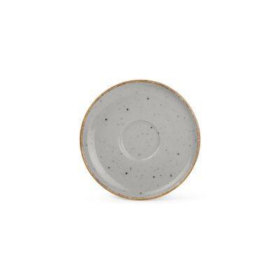 Untertasse Collect aus Porzellan, 12 cm, grau