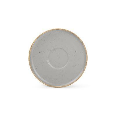 Untertasse Collect aus Porzellan, 15 cm, grau