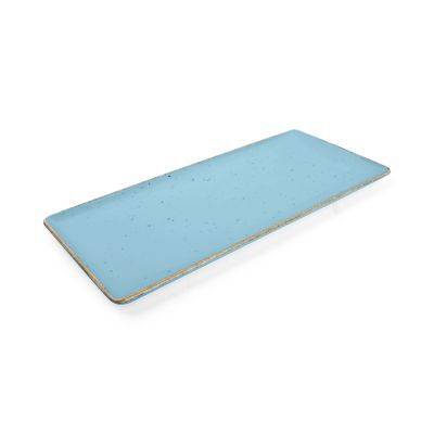 [740762] Teller Collect aus Porzellan, 29 x 13 cm, blau