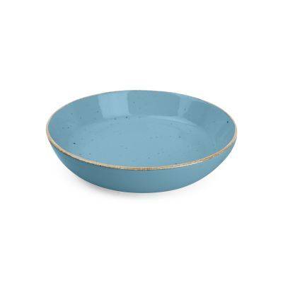 [740765] Tiefer Teller Collect aus Porzellan, 20 cm, blau