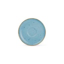 Untertasse Collect aus Porzellan, 12 cm, blau