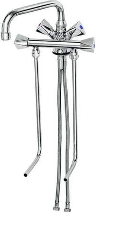 [497004] KBS Mischbatterie Hochdruck mit 2 Unterspülrohren für Getränketheken