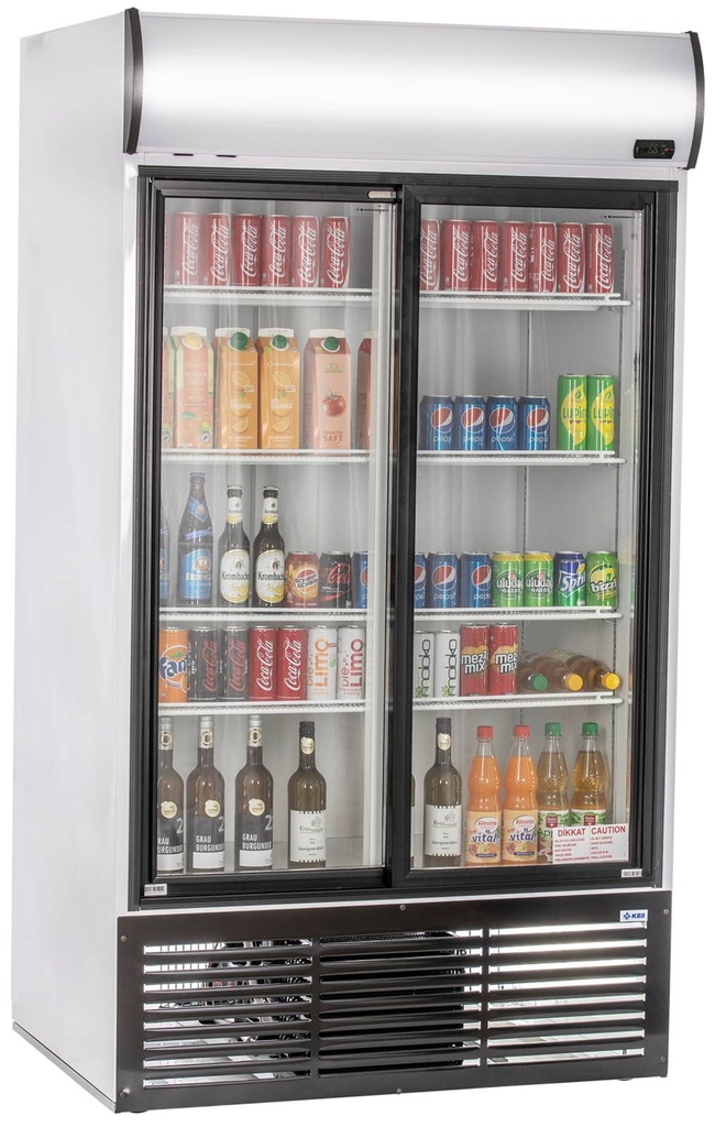 [60212] Glastürkühlschrank KBS 1250 GDU mit Schiebetüren