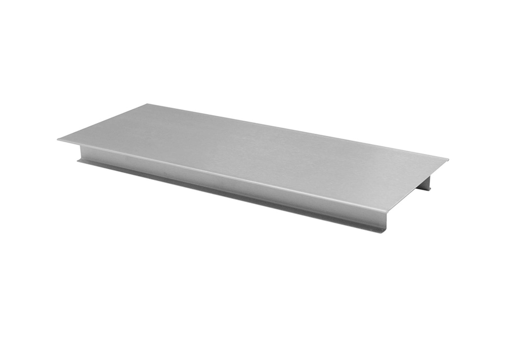 Tortenplatte aus Edelstahl, 395 x 160 mm