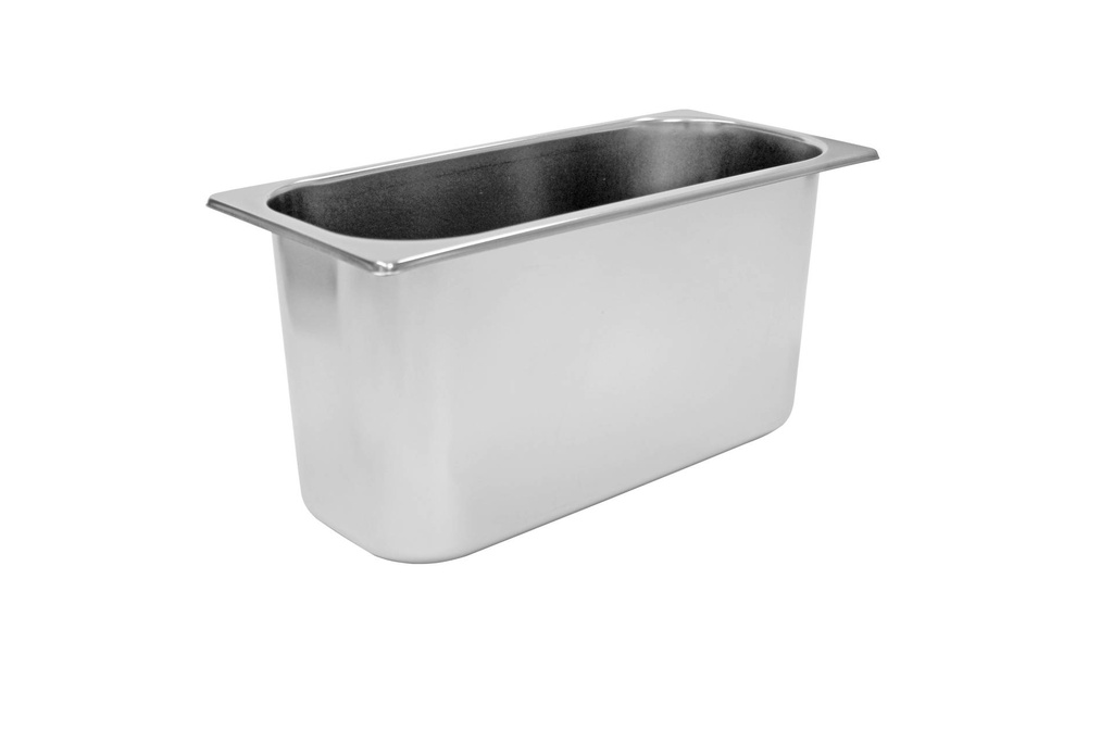 Eisbehälter aus Edelstahl, 360 x 165 x 180 mm