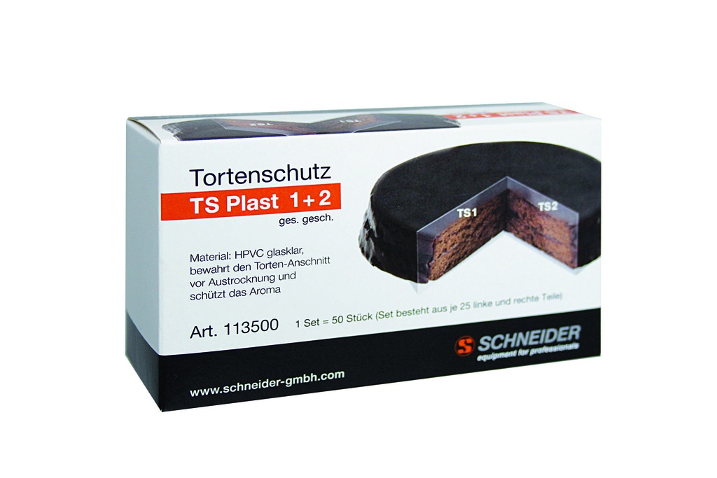 [113500] Tortenschutz aus HPVC, 140 × 50 mm, transparent
