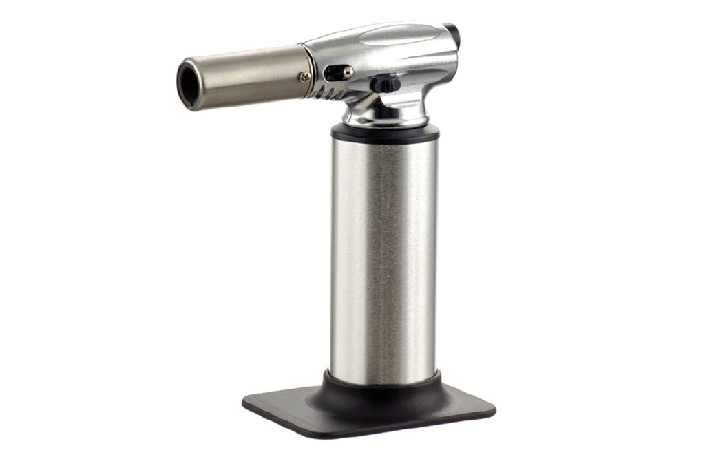 Gasbrenner aus Edelstahl, 165 x 45 mm